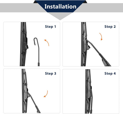 X AUTOHAUX Car Rear Windshield Wiper Blade Arm Set for Jeep Patriot 2.0L 2.4L 2007-2016 11 Inch...