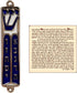 TALISMAN4U Ten Commandments Mezuzah with Scroll Silver Tone Blue Enamel Israel Door Mezuza 3.5 Inch...