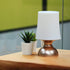 LED Gold and White Lamp,Battery Powered Night Light, Cordless Night Light, 100% Electrical Safety at Home, Minimalist Table Lamp, Decorative Gold ...