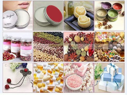 Othmro 12pcs 1oz Metal Round Tins Aluminum Tin Cans Containers with Screw Lid, 50 * 20mm(DxH) Red tin cans for Salve, Spices, Lip Balm, Tea or Can...