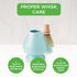 Aiya Traditional Japanese Matcha Whisk Holder - Pyramid Design for Bamboo Chasen Maintenance - Blue...