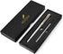 BEILUNER Ballpoint Pens, Stunning Silver Chrome Metal Pen with Golden Trim, Best Ball Pen Gift Set for Men & Women, Professional, Executive, Offic...