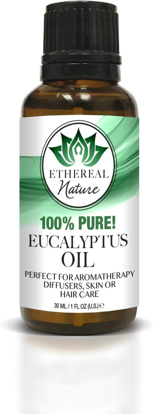 Ethereal Nature 100% Pure Oil, Eucalyptus, 1 Fluid Ounce (30 ml)...