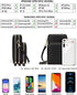 KAKKOII Small Crossbody Cell Phone Purse for Women, Leather Shoulder Handbag Multi-pocket Wallet Purse with Credit Card Slots...