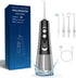 Water Dental Flosser Teeth Pick 9 Modes Cordless Electric Flosser for Teeth Cleaner Portable Rechargeable Oral Irrigator 300ML IPX7 Waterproof Flo...