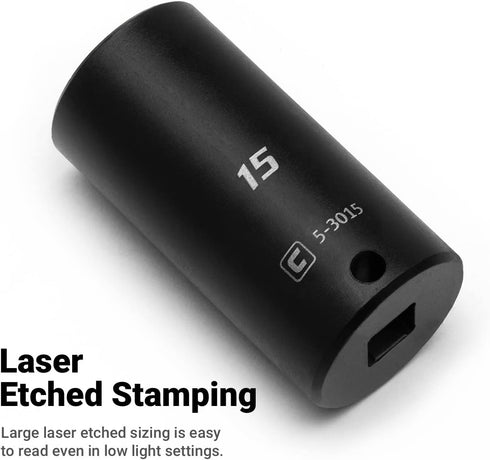 Capri Tools Deep Impact Socket, 3/8-Inch Drive, 6-Point, Metric (17 mm) (CP53217)...