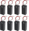 8pcs 9V Battery Holder 9V Battery Holder with Switch 9V Battery Case with Switch 9V Battery Case Holder with Cover Storage Case Holder...