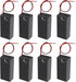8pcs 9V Battery Holder 9V Battery Holder with Switch 9V Battery Case with Switch 9V Battery Case Holder with Cover Storage Case Holder...