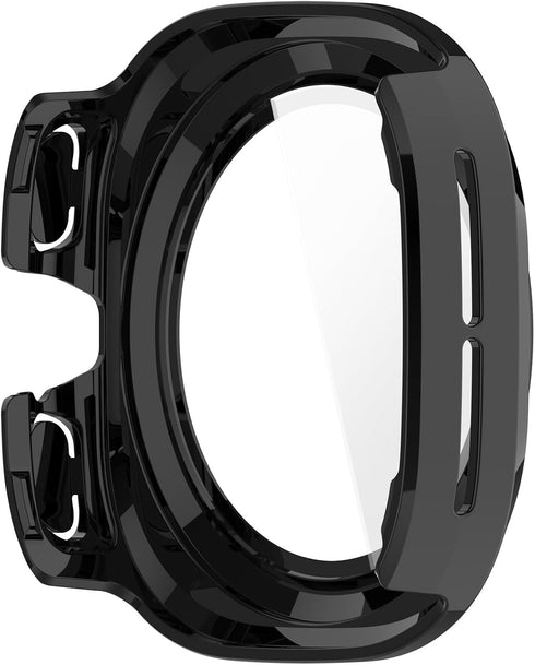 E ECSEM Waterproof Hard Case with Tempered Glass Compatible for Samsung Galaxy Watch 7 Ultra, Ultra-Thin Tough Cover for Galaxy Watch 7 Ultra Scre...