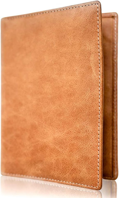 Luxury Passport and Vaccine Card Holder, Credit Card, RFID Blocking Bifold Wallet | Slim Minimalist Design | Includes Unique Gift Box | For Men an...