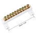 uxcell Terminal Block Connector Bar 10 Positions Single Row High Bridge Design Electric Barrier Bar 2 Pcs...