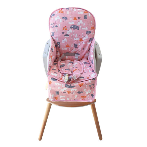 High Chair Pad, High Chair Cushion, Seat Cushion Breathable Pad, Cute Pattern,Comfortable Seat Belt Design, Soft and Comfortable, Baby Sits More C...