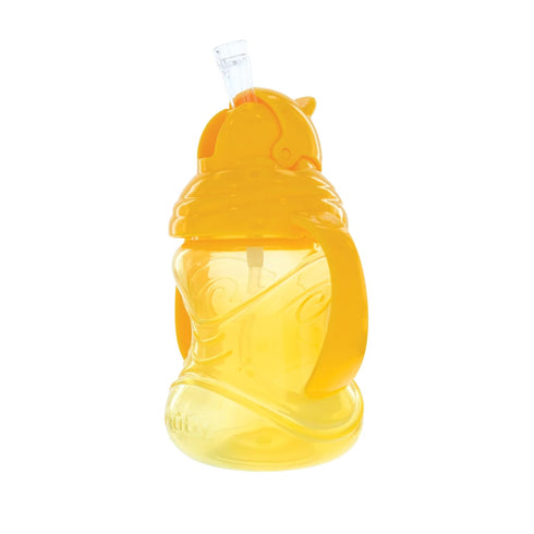 Nuby No-Spill Flip N' Sip Clik-It Cup with 360 Straw, 8 Ounce, Colors May Vary, Multicolor...