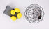 Geometric Metal Wire Fruit Bowl, Iron Arts Fruit Storage Baskets for Kitchen Counter (Black, Large)...