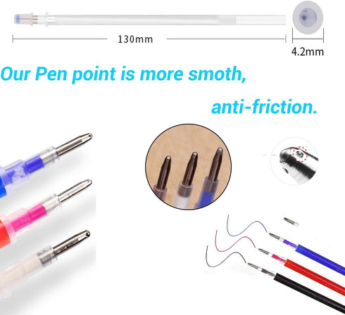 Heat Erasable Fabric White Marking Pens with 20 Refills for Tailors Sewing and Quilting Dressmaking, White Heat Erase Pens of Fabrics....