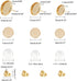 UNICRAFTALE 48 Sets 4 Colors 8/10/12mm Hypoallergenic Earring Bezel with Cabochons Stainless Steel Stud Earring with Earring Backs Earring Bezel T...