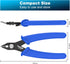 VCELINK Small Wire Cutter Spring-loaded GJ706BL, Precision Flush Cutter Pliers Diagonal Cutters for Electronics, Jewelry Making, Model Craft and 3...