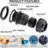 PENGLIN Cable Glands 1-1/4" NPT Nylon Cable Connector, Strain Relief Cord Connector, IP68 Waterproof Adjustable Locknut (1-1/4 Inch (5-Pack))...