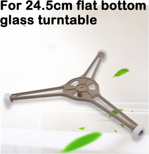 9.6 Inch Microwave Turnpiece Holder,Rotating Ring Roller,Glass Plate Tray Support Holder,Triple Arm Microwave Oven Turntable Ring Rotating Ring Ro...