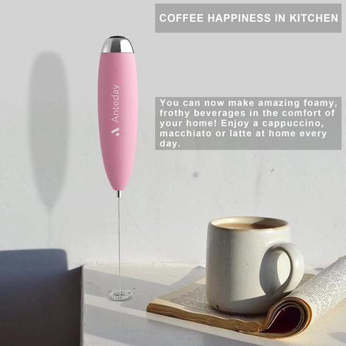 Frother for Coffee, Frother Handheld, Milk Frother, Upgraded Matcha Whisk Drink Mixer Electric Mini Whisk Hand Frother Mini Foamer Coffee Mixer fo...
