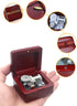 Sinzyo Anastasia-Once Upon a December Music Box Vintage Musical Boxs Gift for Birthday Valentine's Day Christmas Day(Wine Red Box)...