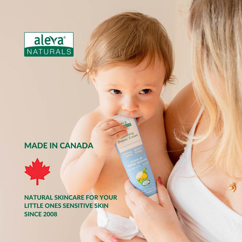 Aleva Naturals Soothing Baby Diaper Cream for Newborn and Toddlers, Fragrance-Free, Organic Shea Butter, Aloe Vera, Calendula Extracts and Sensiti...