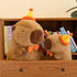 Cute Birthday Capybara Plush,12inch Kawaii Capybara Stuffed Animal Soft Stuffed Capybara Toy Birthday Gifts Party Decoration for Kids (Birthday Ca...