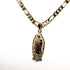 Gold Plated Virgin Mary Pendant Necklace Figaro 26" Virgen de Guadalupe Medalla Oro Laminado...