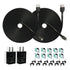 20FT Power Extension Cable with Adapter for Wyze Cam V3/V4/OG/V3 Pro,Blink Outdoor(3rd Gen)/XT/XT2/Mini,Kasa,Arlo Essential,Eufy,SimpliSafe(Not fo...