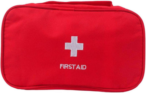 First Aid Bag First Aid Kit Empty Medical Storage Bag Red Trauma Bag for Emergency First Aid Kits Car Workshop Cycling Outdoors (Red Handle)...