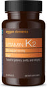 Amazon Elements Vitamin K2 100 mcg, Vegan, 65 Capsules, 2 month supply (Packaging may vary)...