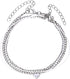 D.Bella Anklets Ankle Bracelets for Women Silver Initial Bracelet for Teen Boho Beach Double Chain Anklet Bracelet Jewelry Adjustable Size...