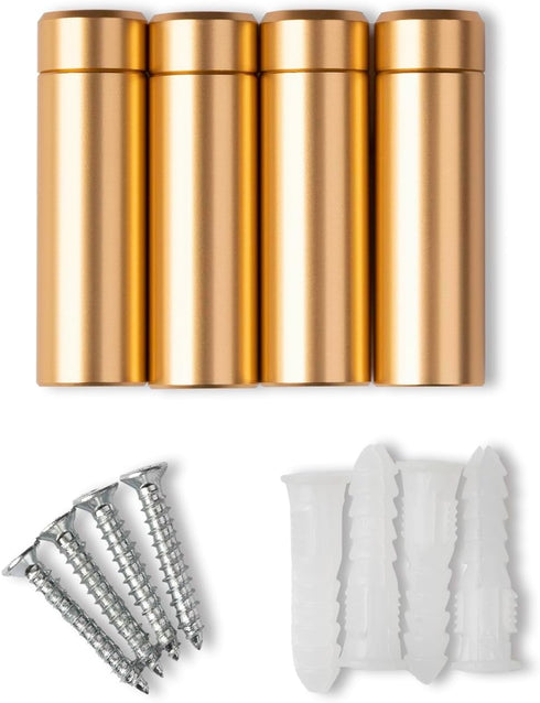 Wexel Art 1.5" Gold Stainless Steel Mounting Hardware for Acrylic Floating Frames (Pack of 4)...