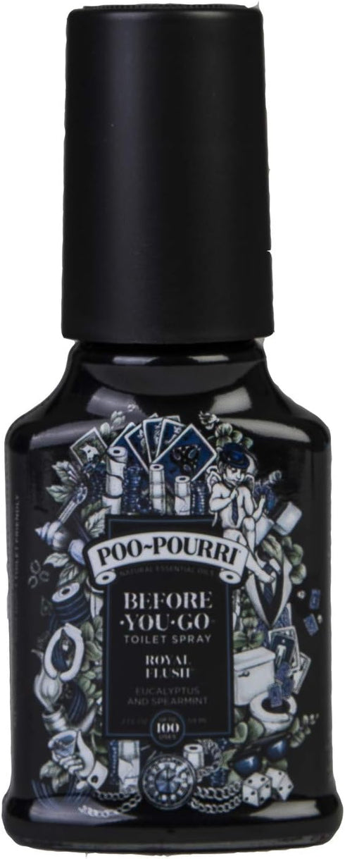 Poo-Pourri na342 Royal Flush Before You Go Spray 2 oz-2 Pack, 2 Fl Oz (Pack of 2), Blue, 4...