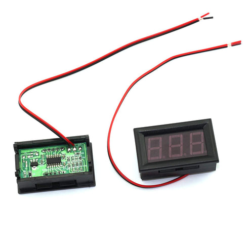 2PCS Green LED Digital Voltmeter Voltage Meter DC 5V to 30V Voltage Panel Meter for 6V 12V Electromobile Motorcycle Car...