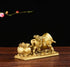BRASSTAR Resin Fengshui Statue Bull Bring Gold Attract Wealth Fortune Luck Gather Wall Street Business Gifts Financial Securities Mascot Office Ho...