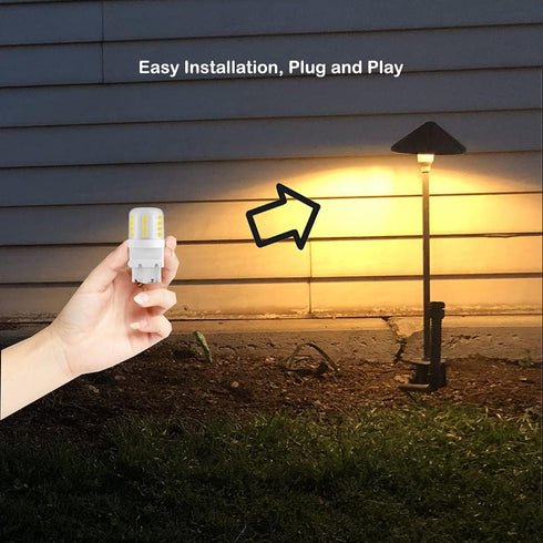 S8 3156 Wedge Base LED Light Bulbs 12VAC/DC Low Voltage Water Resistant Design for Outdoor Landscape Lighting Pathway Driveway Lights 4W Warm Whit...