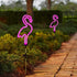 Flamingo Solar Garden Stake Light, 1 Pack Outdoor Solar Pathway Light for Lawn Patio Yard Walkway, Neon Pink Lighting (29.5" Height)...