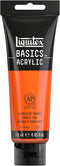 Liquitex BASICS Acrylic Paint, 118ml (4-oz) Tube, Fluorescent Orange...