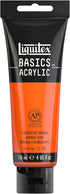 Liquitex BASICS Acrylic Paint, 118ml (4-oz) Tube, Fluorescent Orange...