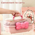 BALRAJ Cute Girls Hair Accessories Storage Box Bow Switch Organizer Box Jewelry Box, Plastic Hair Ties Holder Hair Clips Container Headbands Organ...