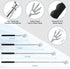 3 Pack Back Scratcher Metal Portable Telescoping with Rubber Handles, Extendable Back Massager Tool with Beautiful Box, White Elephant Stocking St...