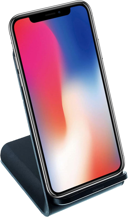 10W Dual Coil Qi Wireless Charger Stand - Fast Wireless Phone Charging Stand for iPhone and Samsung Galaxy Phones - USB C Cable, Over-Heat Protect...