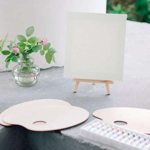 Desk Topper Desk Topper Stretched Canvas 2pcs Artist Canvas Panels Canvas Board for Painting Acrylic Paint Oil Paint Dry Wet Art Media 24X30cm Des...