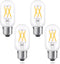 40 Watt Equivalent LED Bulb, E26 Base, Energy Efficient 4W, Soft Warm White 3000K Dimmable 400lm Tubular T14 T45 Edison LED Light Bulbs for Pendan...