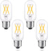 40 Watt Equivalent LED Bulb, E26 Base, Energy Efficient 4W, Soft Warm White 3000K Dimmable 400lm Tubular T14 T45 Edison LED Light Bulbs for Pendan...
