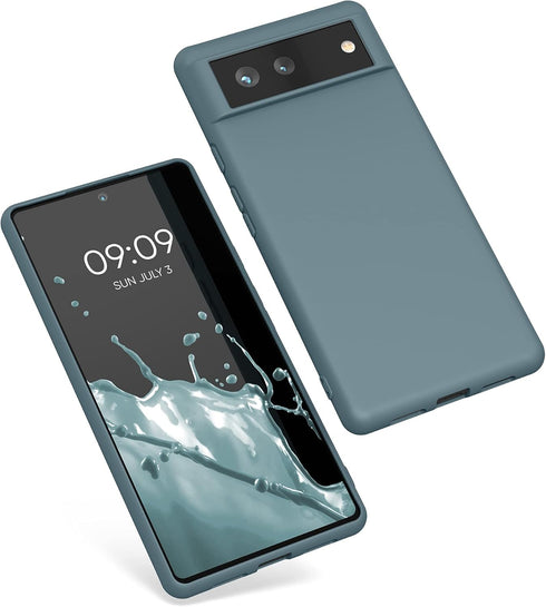 kwmobile Case Compatible with Google Pixel 6 Case - Soft Slim Protective TPU Silicone Cover - Arctic Night...