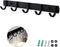 Ihomepark Coat Hooks Wall Mounted, Heavy Duty Metal 5 Coat Hanger Rack for Coat Hat Towel Purse Robes Keys Mudroom Bathroom Entryway (1 Pack, Blac...