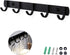 Ihomepark Coat Hooks Wall Mounted, Heavy Duty Metal 5 Coat Hanger Rack for Coat Hat Towel Purse Robes Keys Mudroom Bathroom Entryway (1 Pack, Blac...