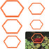 5pcs Aquarium Floating Plant Rings, Foam Floating Plant Corral Holder Hexagon Fish Feeding Rings Feeding Ring Barrier for Fish Tank Feeder Plant F...